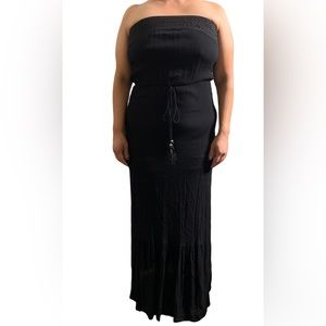 Black strapless Maxi dress